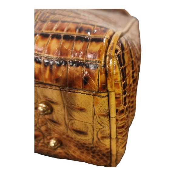 SOLD! BRAHMIN Toasted Almond Melbourne Satchel with chain shoulder strap - Picture 9 of 16